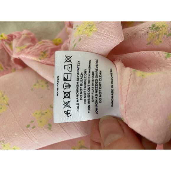 FAITHFULL THE BRAND Pink Floral Babydoll Sundress US 4/SMALL - Picture 10 of 10